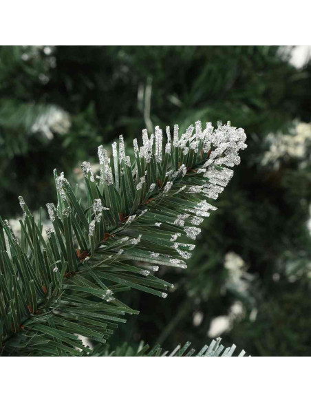 Albero di Natale Artificiale Preilluminato con Pigne 180 cm