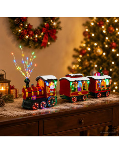 Treno di Natale SALO 51 x 9,5 x 24,5 cm Resin Multicolour