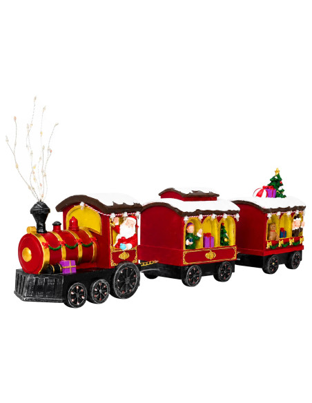 Treno di Natale SALO 51 x 9,5 x 24,5 cm Resin Multicolour