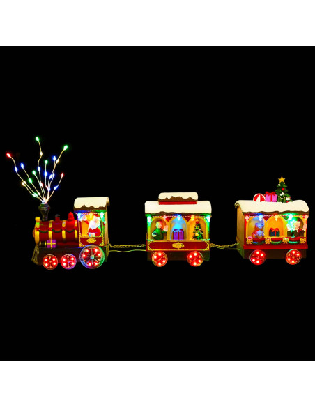 Treno di Natale SALO 51 x 9,5 x 24,5 cm Resin Multicolour