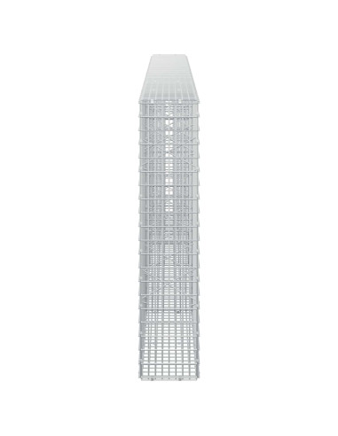 Gabione con Filo da 5 mm e Rete da 5x2,5 cm 350x20x100 cm
