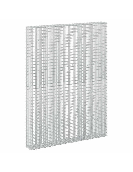 Gabione con Filo da 5 mm e Rete da 5x2,5 cm 150x20x200 cm