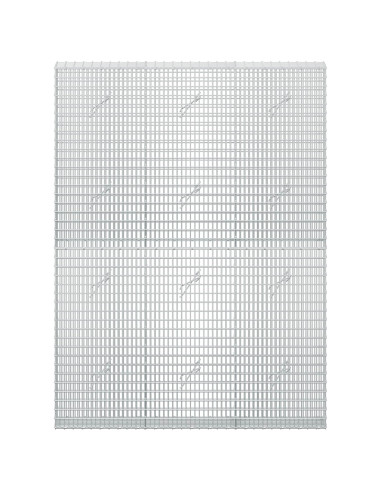 Gabione con Filo da 5 mm e Rete da 5x2,5 cm 150x20x200 cm