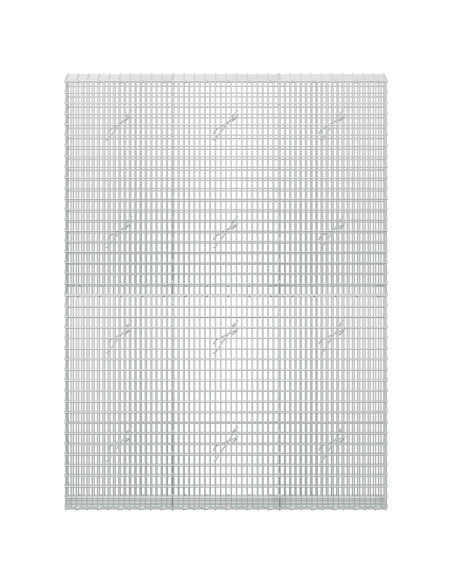 Gabione con Filo da 5 mm e Rete da 5x2,5 cm 150x20x200 cm