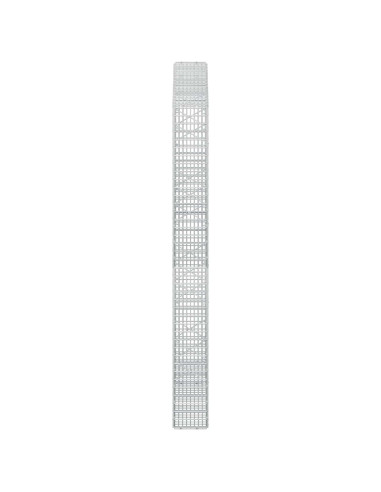 Gabione con Filo da 5 mm e Rete da 5x2,5 cm 150x20x200 cm