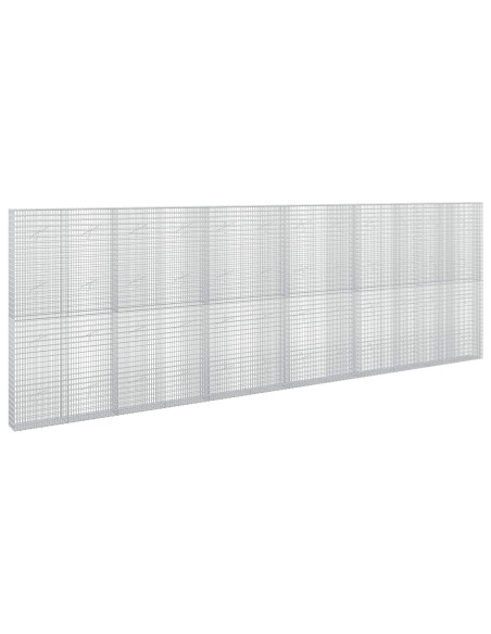 Gabione con Filo da 5 mm e Rete da 5x2,5 cm 600x20x200 cm