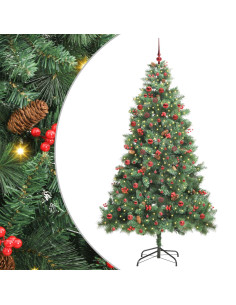 Albero di Natale artificiale Verde 210 cm PVC e Metallo 2