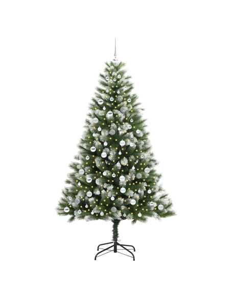 Albero di Natale artificiale a cerniera con neve fioccata