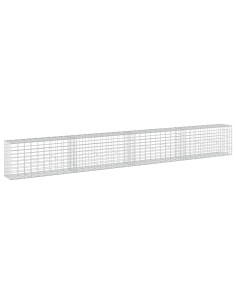 Gabione con Filo da 5 mm e Rete da 5x10 cm 400x30x50 cm 2