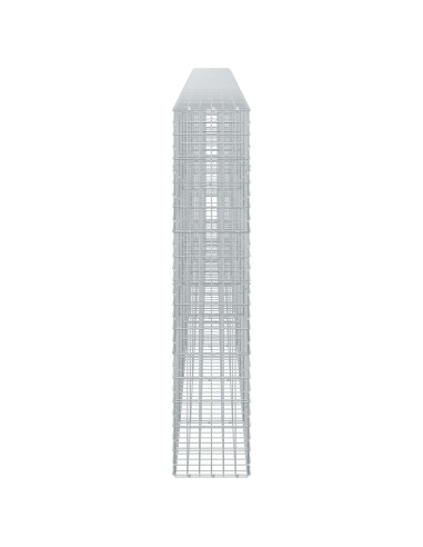 Gabione con Filo da 5 mm e Rete da 5x10 cm 800x30x150 cm