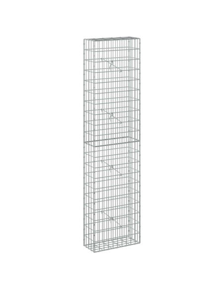 Gabione con Filo da 5 mm e Rete da 5x10 cm 50x20x200 cm