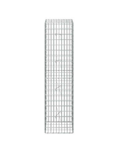 Gabione con Filo da 5 mm e Rete da 5x10 cm 50x20x200 cm