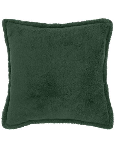Federa 6 pcs HOUTEN Verde Scuro 70 x 70 cm Bouclé