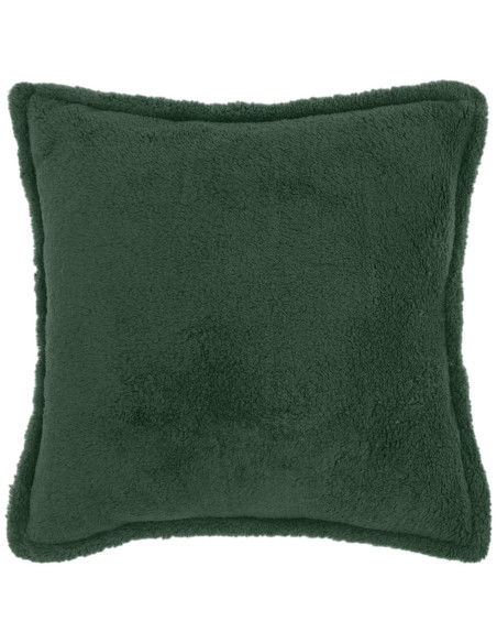 Federa 6 pcs HOUTEN Verde Scuro 70 x 70 cm Bouclé