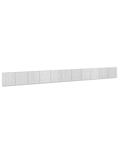 Gabione con filo da 5 mm e rete da 5x5 cm 1100x20x100 cm