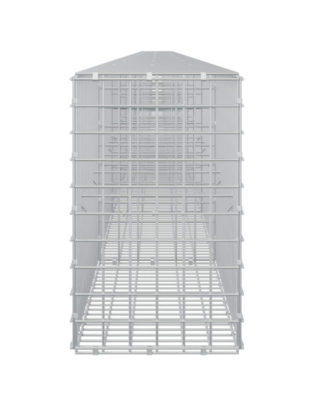 Gabione con filo da 5 mm e rete da 5x5 cm 1050x30x50 cm