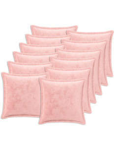 Federa 12 pz HOUTEN Rosa 45 x 45 cm Flanella 2