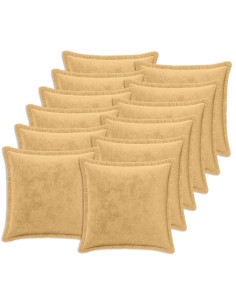 Federa 12 pz HOUTEN Tortora 45 x 45 cm Flanella 2