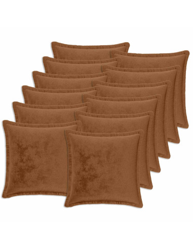 Federa 12 pz HOUTEN Marrone Chiaro 45 x 45 cm Flanella