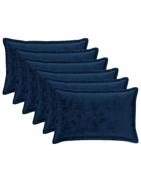 Federa 6 pz HOUTEN Blu navy 50 x 70 cm Flanella