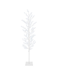 Albero di Natale a betulla Bianco 20 x 20 x 180 cm Acciaio 2