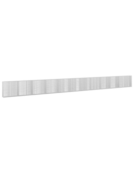 Gabione con Filo da 5 mm e Rete da 5x2,5 cm 1150x30x100 cm