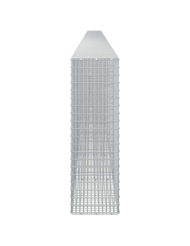 Gabione con Filo da 5 mm e Rete da 5x2,5 cm 1150x30x100 cm