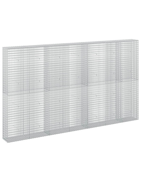 Gabione con Filo da 5 mm e Rete da 5x2,5 cm 350x30x200 cm