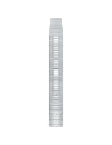 Gabione con Filo da 5 mm e Rete da 5x2,5 cm 350x30x200 cm
