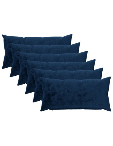 Federa 6 pz HEERLEN Blu navy 40 x 80 cm Flanella