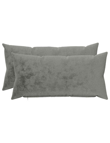 Federa 2 pz HEERLEN Grigio Scuro 40 x 80 cm Flanella