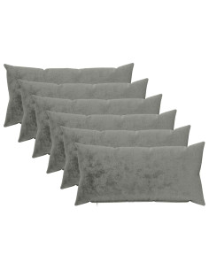 Federa 6 pz HEERLEN Grigio Scuro 40 x 80 cm Flanella 2