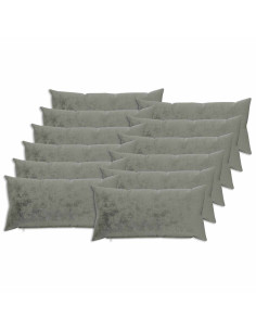 Federa 12 pz HEERLEN Grigio Scuro 40 x 80 cm Flanella 2