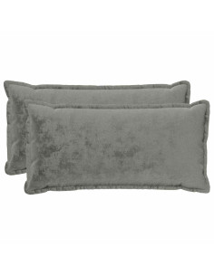 Federa 2 pz HOUTEN Grigio Scuro 40 x 70 cm Flanella 2