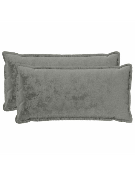 Federa 2 pz HOUTEN Grigio Scuro 40 x 80 cm Flanella
