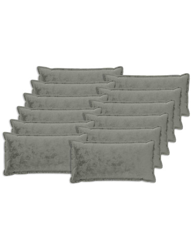 Federa 12 pz HOUTEN Grigio Scuro 40 x 80 cm Flanella