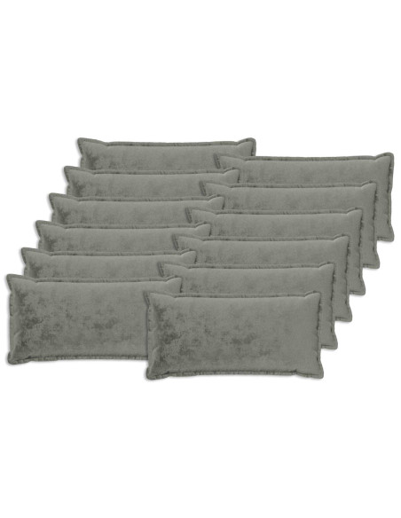 Federa 12 pz HOUTEN Grigio Scuro 40 x 80 cm Flanella