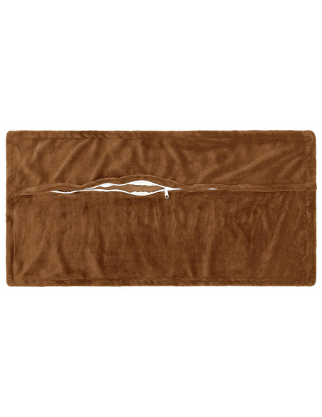 Federa 2 pz HOUTEN Marrone Chiaro 40 x 80 cm Flanella