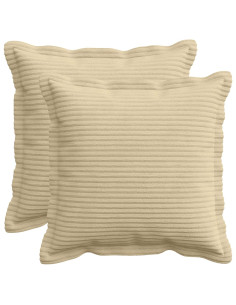 Federa 2 pz HOUTEN Grigio Verde 45 x 45 cm corduroy 2