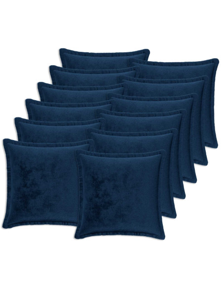 Federa 12 pz HOUTEN Blu navy 45 x 45 cm Flanella