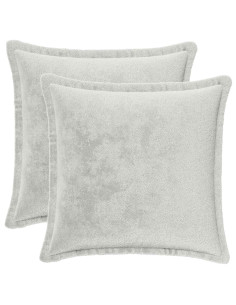 Federa 2 pz HOUTEN Grigio Chiaro 45 x 45 cm Flanella 2