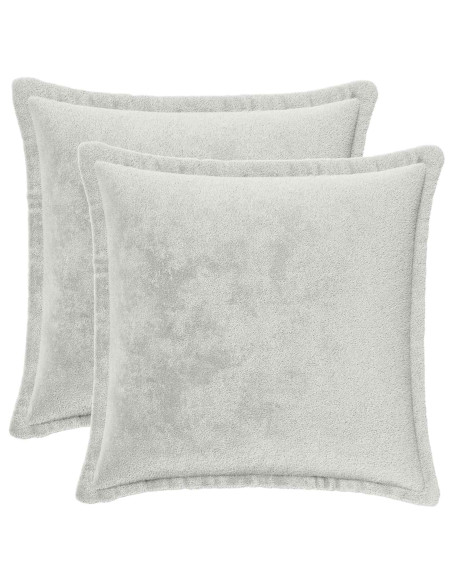 Federa 2 pz HOUTEN Grigio Chiaro 45 x 45 cm Flanella