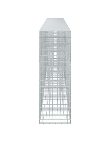 Gabione con Filo da 5 mm e Rete da 5x10 cm 800x50x150 cm