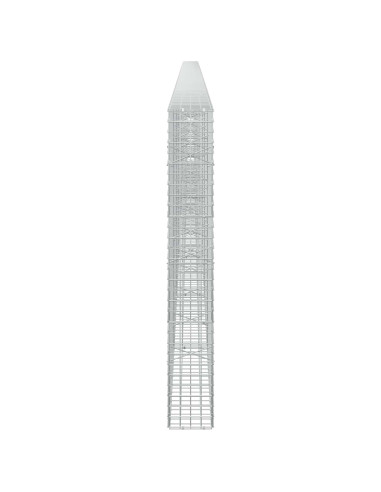 Gabione con filo da 5 mm e rete da 5x5 cm 800x20x150 cm
