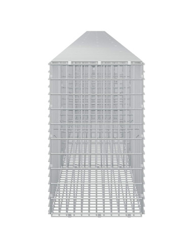 Gabione con Filo da 5 mm e Rete da 5x2,5 cm 1200x30x50 cm