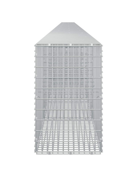 Gabione con Filo da 5 mm e Rete da 5x2,5 cm 1200x30x50 cm
