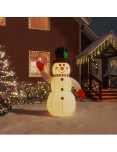 Pupazzo di neve gonfiabile con LED 120 cm