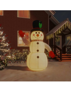 Pupazzo di Neve Gonfiabile con LED 240 cm
