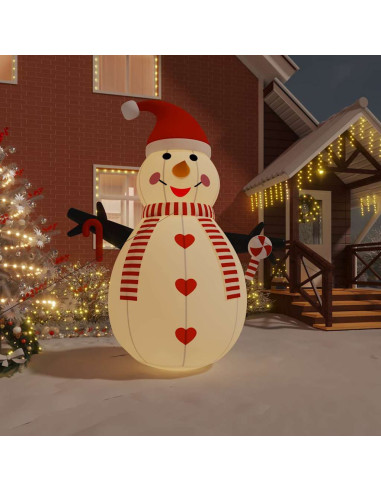 Pupazzo di Neve Gonfiabile con LED 360 cm