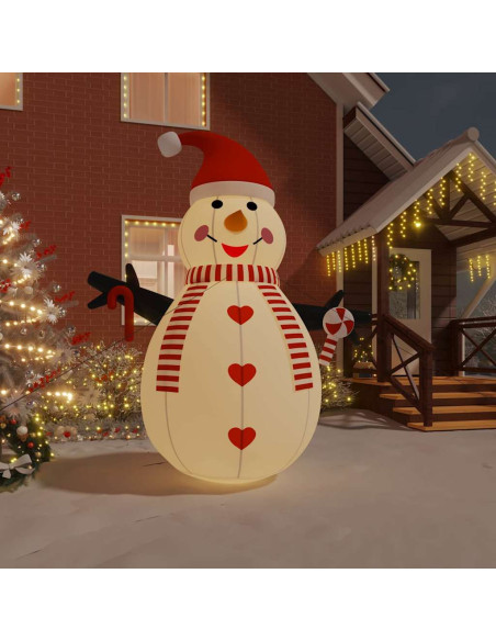 Pupazzo di Neve Gonfiabile con LED 360 cm